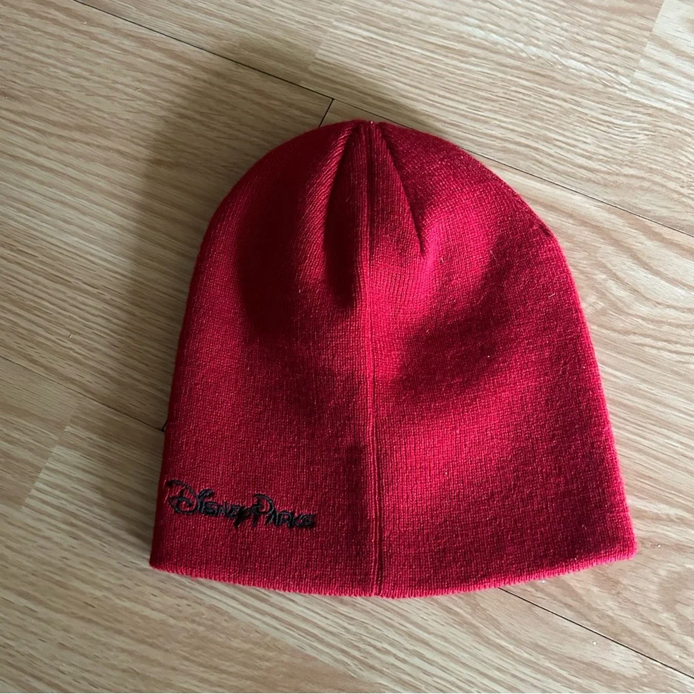 Disney Parks Mickey Mouse Red Fleece Beanie OS